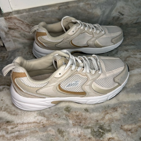 Avia Shoes - FINAL PRICE DROP Avia Women's Beige and White Sneakers